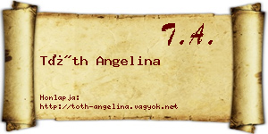 Tóth Angelina névjegykártya
